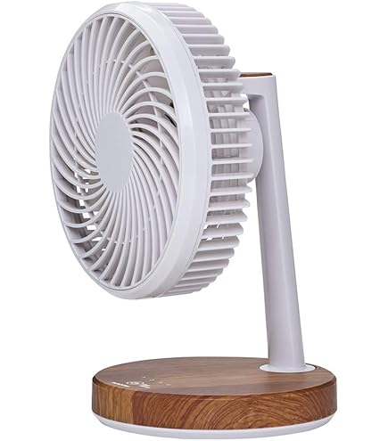 扇風機 Amazon | コイズミ 小型 卓上扇風機 USB電源タイプ 木目調 ダーク